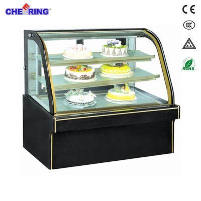Commercial Display Cake Refrigerator Showcase Hot Sale Marble Base Glass Cake Showcase with CE