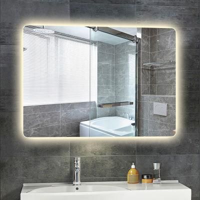 European-Style Large Customized LED Decorative Dressing Frameless Rectangle Bathroom Mirrors