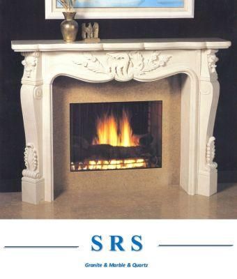 White Fireplace/Decoration Furniture/European Style Fireplace