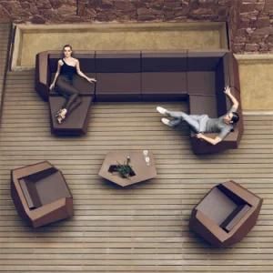Modern Garden Furniture Fiberglass Outdoor Diamond Faz Bench by Vondom