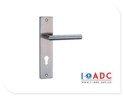 Stainless Steel Lever Handle on Plate for Exterior Door Handles
