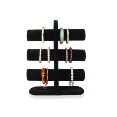 Vertical Three-Layer Bracelet Bracelet Necklace Jewelry Display Rack Jewelry Rack European Creative Wooden Jewelry Props