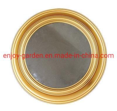 Decorative PU Frame Gold Bathroom Wall Mirror