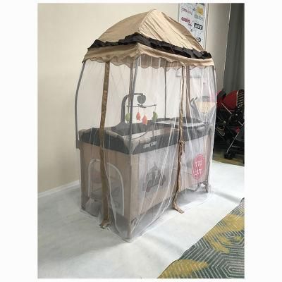 Luxury Baby Playpen with Princess Mosquito Net / Factory Hot Selling Baby Playpen