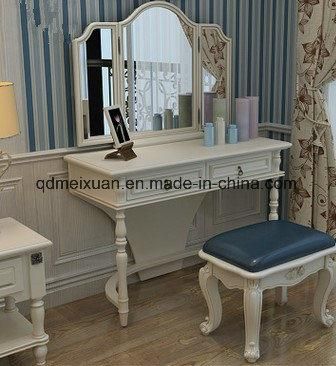 American Small Family Dresser European Makeup Cabinet Wood Makeup Table Country Bedroom Furniture (M-X3532)