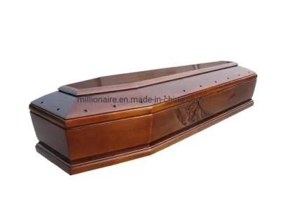 Antique Cremation Wooden Coffin