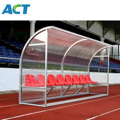 Freestanding Referee Bench - MVP Stadium Sports Shelter Portable Soccer Dugout Seat