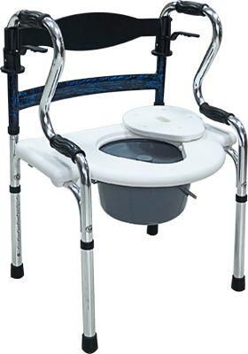 European Shower Chair Seat Comfortable Bathroom Chair for Elderly People Hospital Used Patient Aluminum Commode Chair