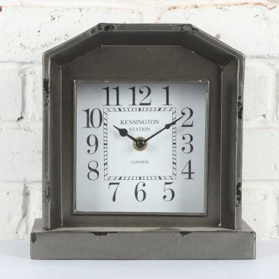 Irregularity Iron Table Clock for Home Decor, Promotional Gift Clock, Metal Desk Clock, Table Clock, Mantel Clock