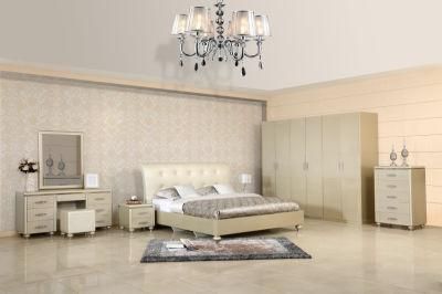 Luxury European Style Cheap MDF Bedroom Bed Set Furniture Prices