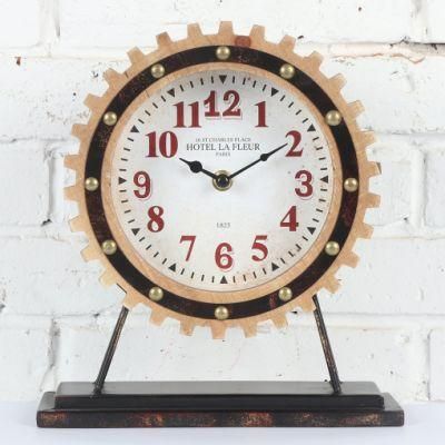 Iron &amp; MDF Table Clock with Sky Wheel Shape for Home Decor, Leader &amp; Unique Table Clock, Promotional Gift Clock, Desk Clock, Kids Table Clock