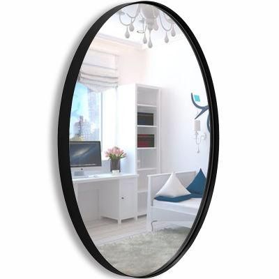 Beauty Salon Furniture Matt Black Painting Frame Mirror Glass