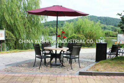 European Furniture Aluminum Outdoor Furniture Table and Chair Sets with Tent
