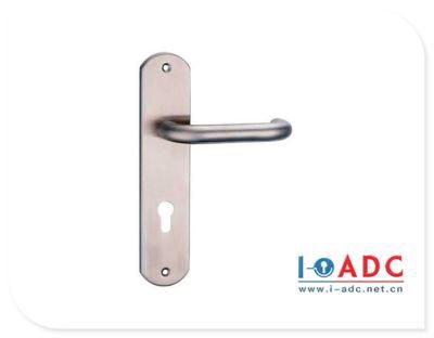 Stainless Steel Plate Door Handle Lever Install on Fire Door Door Handle