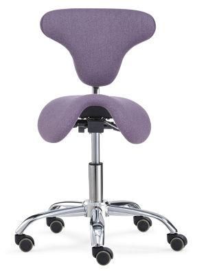 European Hair Salon Beauty Furniture Adjustable SPA Equipment Stool with Backrest