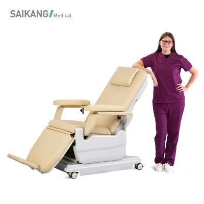 Ske-131 Saikang Professional Movable 2 Function Adjustable Hospital Patient Electric Reclining Dialysis Chair