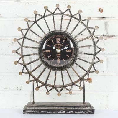 Matel Sky Wheel Table Clock for Kids, Leader &amp; Unique Table Clock, Promotional Gift Clock, Desk Clock, Mantel Clock