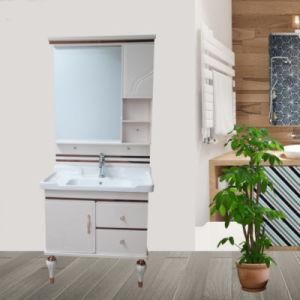 Northern America Style PVC Bathroom Vanity with Two Legs