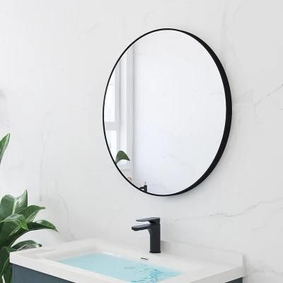Modern European-Style LED Decorative Dressing Aluminum Frame Round Bathroom Mirrors