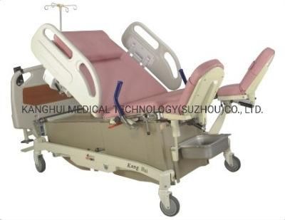 High Quality New Baby Comfortable Hospital Operating Surgical Examintion Delivery Bed with IV Pole