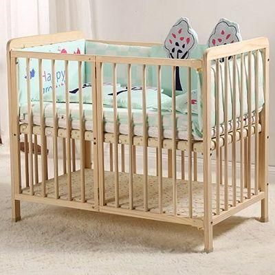 Solid Wood Infant Bed Baby Crib Cot Splicing Adult Bed Multifunctional Plypen