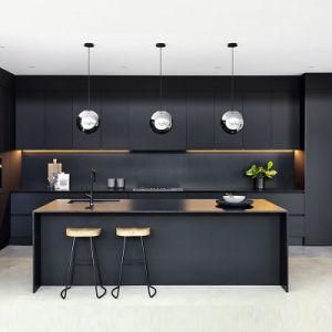 Black Kitchen Cabinets Lacquer European Style Ready Assemble Painting Kitchen Cabinet