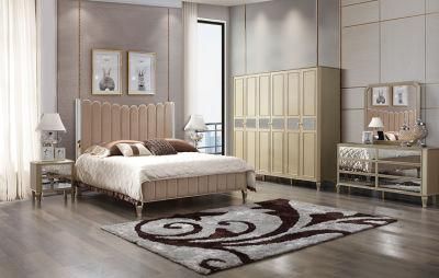 Modern MDF and Solid Wood Home Furniture Bedroom Set