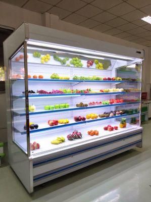 European Style Open Commercial Display Chiller Showcase with Best Price