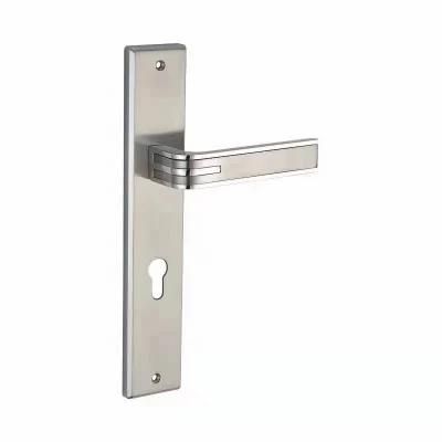 Luxury Zinc Alloy Door Handle on Plate Interior Room Door Handle Locks Solid Handle Lock Accessories