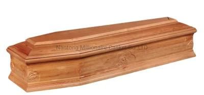 Hot- Sale Italian Carving Wooden Coffin