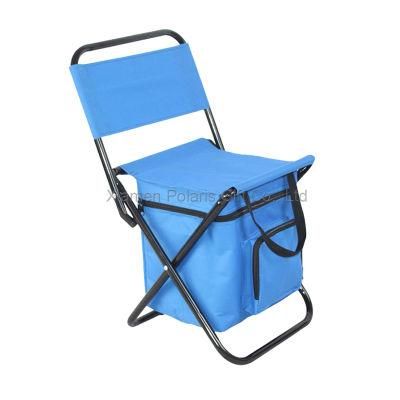 portable Foldable Fishing Chair with Insulated Cooler Bag