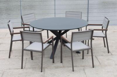 European Unfolded OEM Outdoor Table 8 Seater Garden Dining Set