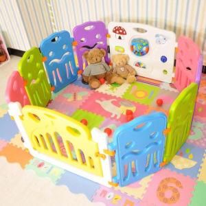 Baby Playpen Kids Activity Centre Safety Play Yard Home Footloose Indoor Outdoor Multicolor Rubber Anti-Skid Fence Healthful Safety