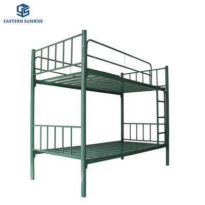 Bedroom Furniture Metal Frame Dormitory Students Steel Apartment Bunk Bed