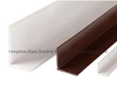 Customized Size Cream Color Plastic Extrusion L Profile Protector Decorative PVC Wall Corner Guard