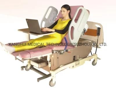 High Quality Low Position Type Iron Frame Material Hospital Medical Instrument Delivery Bed with Guardrail