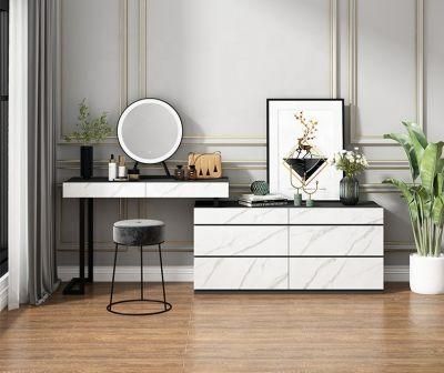 European Bedroom Wooden Chest Drawer Furniture Dressers 6 Drawers Modern Gloss