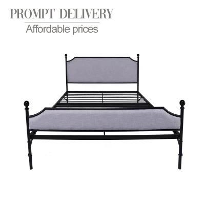 High Quality Wholesale Factory School Metal Iron Steel Wrought Single Double Folding Foldable Bed Frame