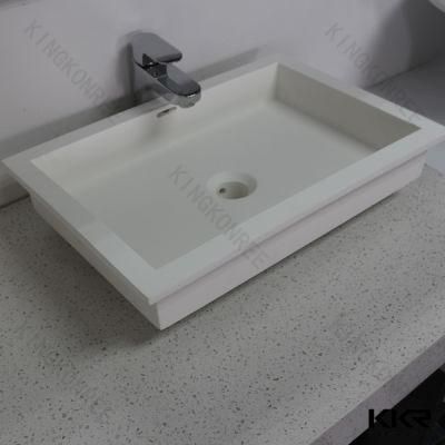 European Style Solid Surface Vanity Bathroom Wash Basin