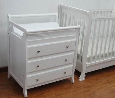 Modern Wood Changing Table with Drawers for Baby