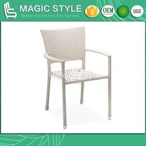 Four Colors Outdoor Dining Chair for Hote Project Patio Dining Chair Cafe Rattan Chair