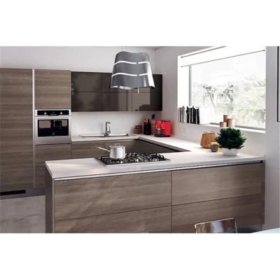 Modern Modular MDF Cabinet Doors Kitchen Cupboard Handles Melamine Kitchen Cabinet