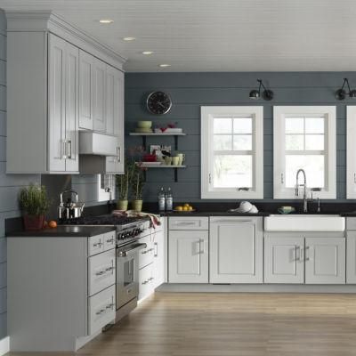 White Shaker Collection Apartment Kitchen Cabinets