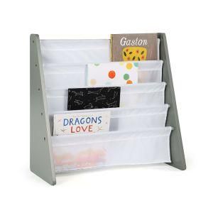 Kids Bookcase Furniture Kindergarten Equipment with Nylon Fabric Carrier