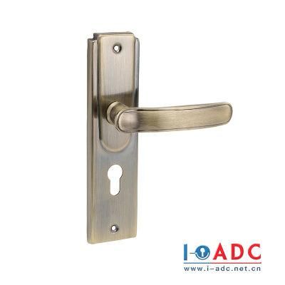 Iron Panel Aluminum Handle/Channel Door Lock/Engineered Lock/Door Hardware