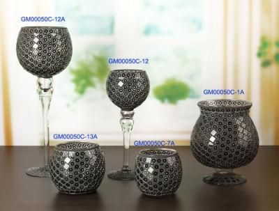 Candle Holders Color Glass Mosaic with Handmade Candle Holders for Wedding Dinner Hom