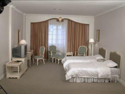 Comfortable European Style Wood Hotel Queen Size Bedroom Furniture (GLB-0000)