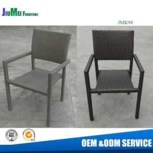 Outdoor Wicker Furniture Stackable Synthetic Rattan Chair (JMK98)