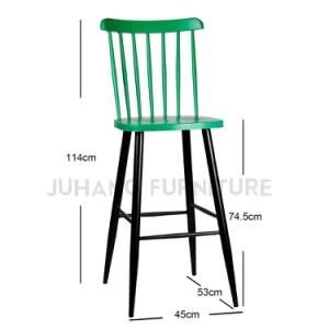 Stacking Colorful Coffee Shop Windsor High Bar Chair (HM-A016)