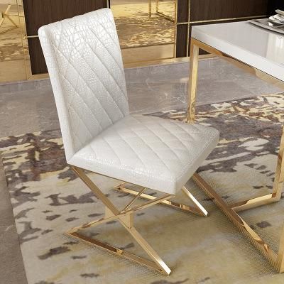 European Furniture Modern Home Chair Metal Leg Dining Chair